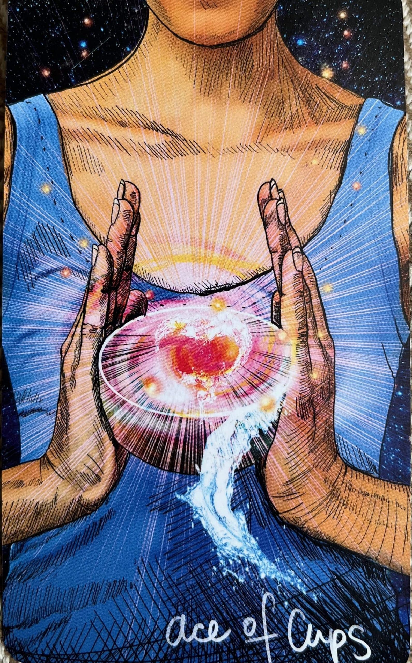 Tarot card Ace of cups