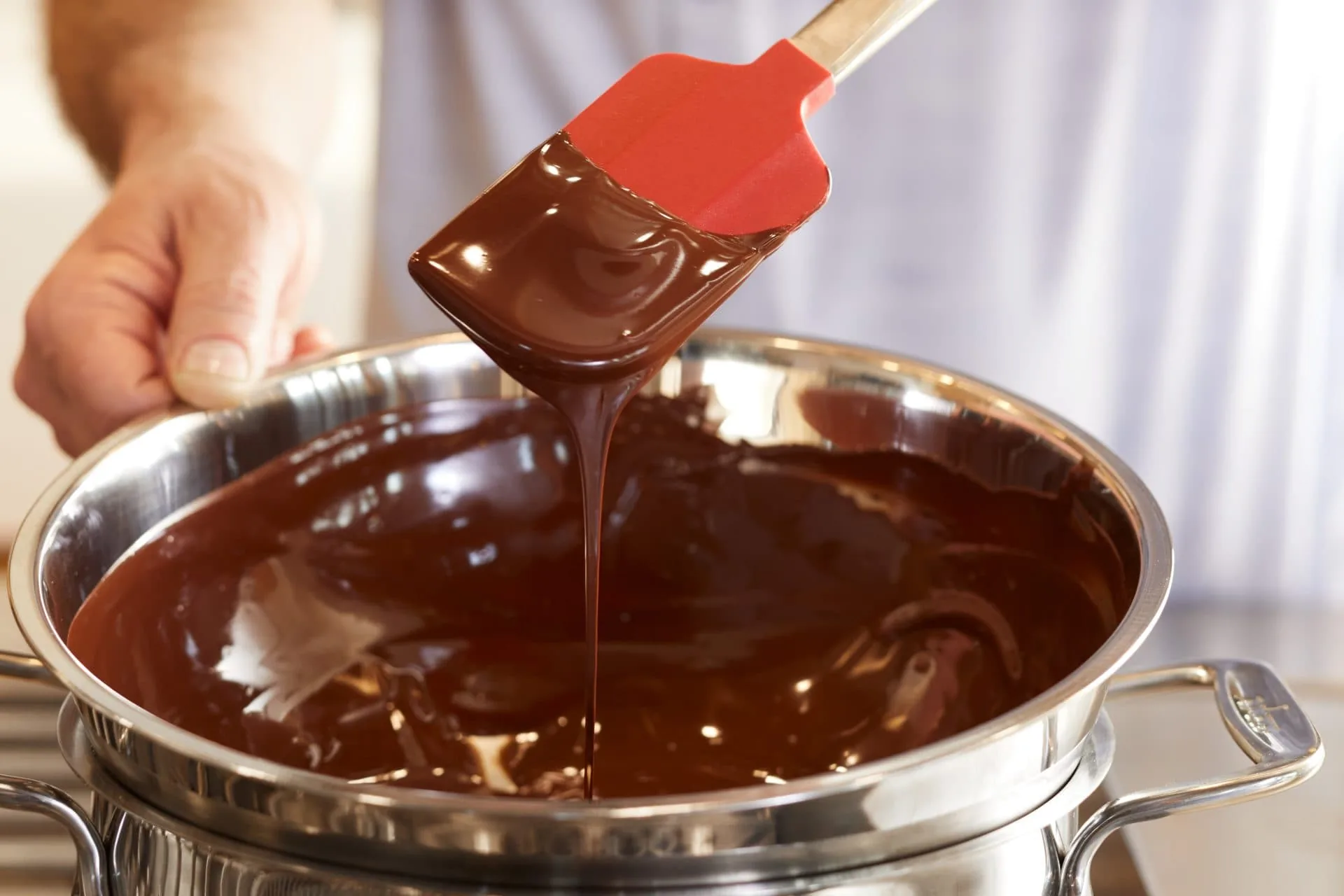 melted chocolate in a bowl
