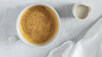 traditional Indian tumeric milk in cup