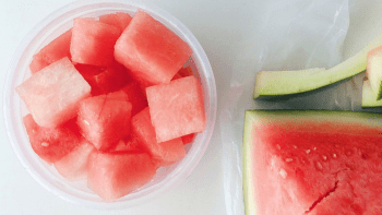 fresh pieces of watermelon