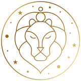 zodiac sign leo gold graphic