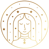 zodiac sign virgo gold graphic